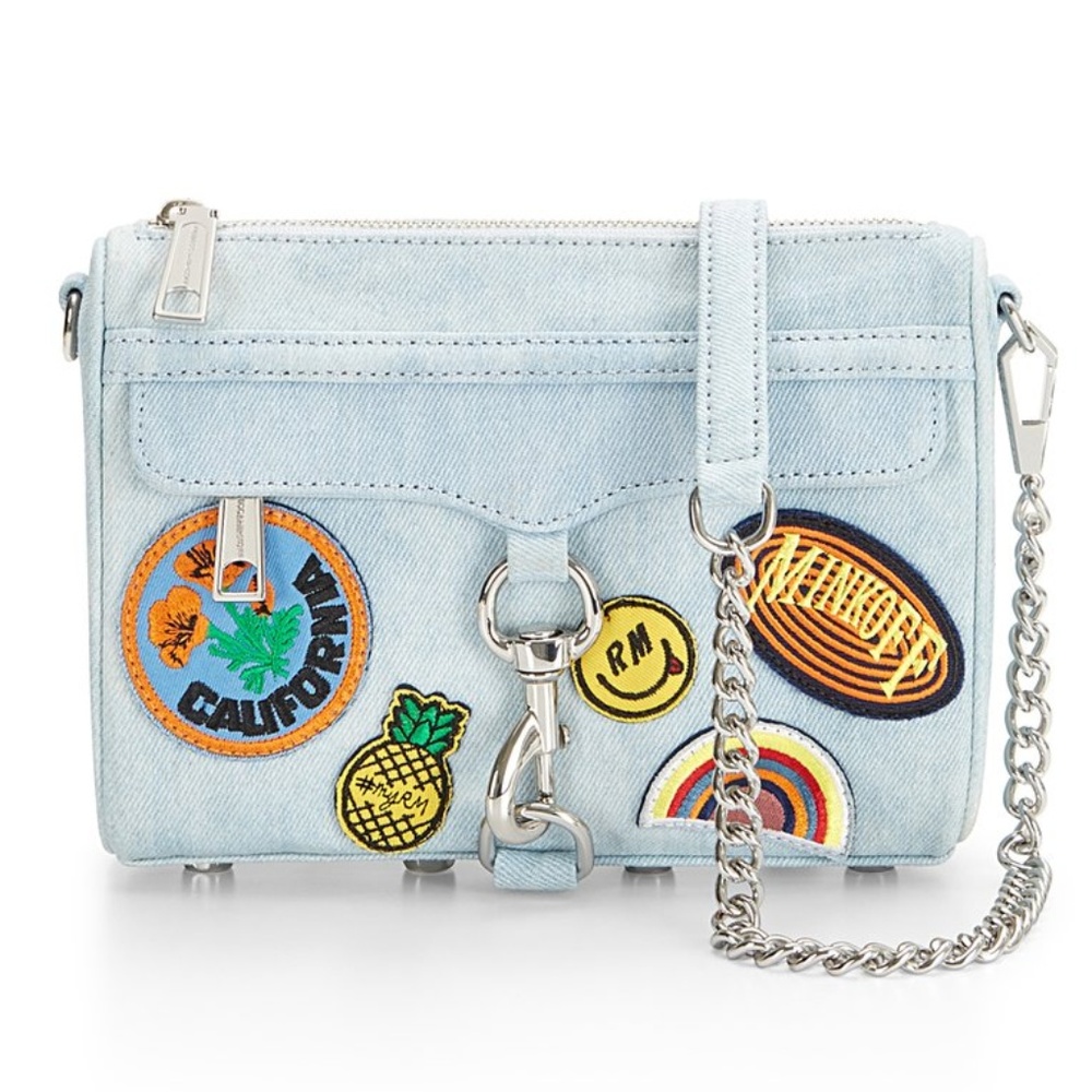 Brand new Rebecca minkoff denim patch bag.